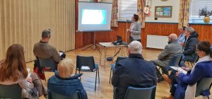 Engagement Officer Selina McMorran at a support roadshow.